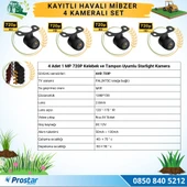 Kayıtlı Ahd Mibzer Havalı Tohum Makinesi 4 Kameralı 7 Inç Monitörlü 720P Araç Seti - 3