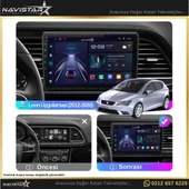 Seat Leon 4GB + 64GB Kablosuz Carplay 2012-2020 Android 13 Navigasyon Multimedya Sistemi - 3