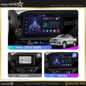 Toyota Hilux 2015-2020 Model 4GB + 64GB Android 13 Kablosuz Carplay Navigasyon Multimedya Sistemi - 3