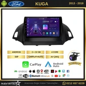 Ford Kuga 2+64GB Android 13 Kablosuz Carplay 2013-2018 Navigasyon Multimedya Sistemi thumbnail 2