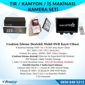 Tır Kamyon İş Makinası Için Uzaktan İzlemeli 4 Kameralı 320 Gb Harddisk Kamera Seti - 2