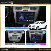 Seat Leon 2005-2012 Model 2GB + 64GB Android 13 Kablosuz Carplay Navigasyon Multimedya Sistemi - 3
