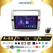 Citroen C4 2004-2009 Model 4GB + 64GB Android 13 Kablosuz Carplay Navigasyon Multimedya Sistemi - 1