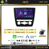 Skoda Yeti 2009-2014 Model 2+64GB Android 13 Kablosuz Carplay Navigasyon Multimedya Sistemi - 2