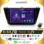 Vw Tiguan 4GB + 64GB Kablosuz Carplay 2016-2020 Android 13 Navigasyon Multimedya Sistemi - 1