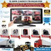 5 Kameralı 10.36" Dokunmatik Kayıtlı Ekranlı 256 Gb Sd Kart Destekli Araç Kamera Seti - 1