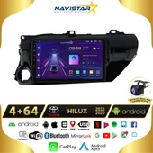 Toyota Hilux 2015-2020 Model 4GB + 64GB Android 13 Kablosuz Carplay Navigasyon Multimedya Sistemi - 1