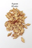 Oya Abiye Bileklik Kolye Pleksi Metalik Plastik Pul Altın Renk 8 gram 85 adet - BNC486 - 1