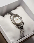 Lee Cooper LC08056 Oval Kasa Kelepçe Kordon Detaylı 3 ATM Su Geçirmez 3 Renk Klasik Kadın Saati thumbnail 3