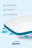 Viscofly Visco Collagen Ortopedik Yastık - 53 cm x 39 cm x 13 cm - Mavi thumbnail 2