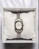 Lee Cooper LC08056 Oval Kasa Kelepçe Kordon Detaylı 3 ATM Su Geçirmez 3 Renk Klasik Kadın Saati thumbnail 4