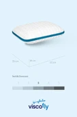Viscofly Visco Collagen Ortopedik Yastık - 53 cm x 39 cm x 13 cm - Mavi thumbnail 7