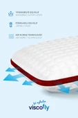 Viscofly Visco Collagen Ortopedik Yastık - 53 cm x 39 cm x 13 cm - Bordo thumbnail 2