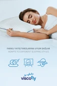 Viscofly Visco Horlama Azaltıcı Ortopedik Yastık - 50 cm x 40 cm x 12 cm thumbnail 5