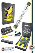 Fenerbahçe Orijinal Lisanslı Kalpleri Fetheden Renkler Şal Atkı Bileklik ve Premium Uçlu Kalem Set - 1