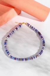 Kırcıllı Fimo Boncuk Kolye, Choker Kolye - 1