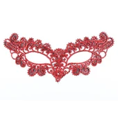 Kırmızı Dantel Masquerade Maskesi 6 No - 1