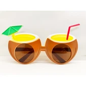 Hindistan Cevizi Tasarımlı Yaza Merhaba Parti Gözlüğü - 1