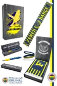 Fenerbahçe Orijinal Lisanslı Since 1907 Şal Atkı Bileklik ve Premium Uçlu Kalem Set Ahşap Kutulu thumbnail 1