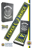 Fenerbahçe Orijinal Lisanslı Since 1907 Fenerbahçe Şal Atkı ve Bileklik Set Kanarya Baskılı Kutulu - 1