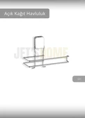 Kağıt Havluluk Paslanmaz Peçetelik Çelik Banyo Havluluk Düzenleyici Krom - 2