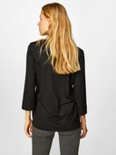 Faik Sönmez Oversize V Yaka 3/4 Kol Kadın Tişört - Rahat ve Şık thumbnail 10