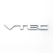Vtec Plastik Krom Arma Bagaj Etiketi Logo Sticker - 1