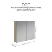 Creavit D20 Aynalı Dolap Dafne - 1