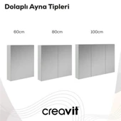 Creavit D20 Aynalı Dolap Dafne - 4