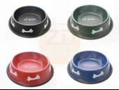 Köpek Kedi Renkli Metal Su Kabı Mama Kabı HRB-135 - 1