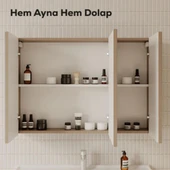 Creavit D20 Aynalı Dolap Dafne - 3