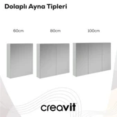 Creavit D20 Aynalı Dolap Dafne - 5