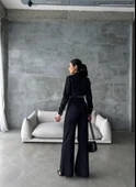 GABARDİN CEKET - PANTOLON TAKIM - Siyah - 2