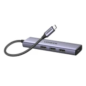 UGREEN 5IN1 USB-C 100W PD 4K HDMI HUB ÇOKLAYICI GRİ 15596 - 1