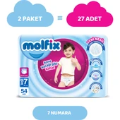 Molfix Pants Bebek Bezi 7 Beden XXL Aylık AvantajPaketi 54 Adet thumbnail 2