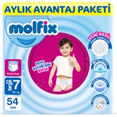 Molfix Pants Bebek Bezi 7 Beden XXL Aylık AvantajPaketi 54 Adet thumbnail 1
