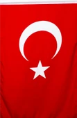 Türk Bayrağı 20x30 cm Alpaka Kumaş-50 ADET - 2