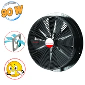 Havalandırma Aspiratörü Fanı 90 W Monofaze Kirli Hava Kötü Koku Tahliye Metal Fan 300 mm Vantilatör - 1