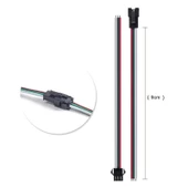2 adet 3 Pin JST SM 10cm Kablo Erkek Dişi Çifti Bağlantı Soketi LED Konnektör Şerit LED RGB WS2812B WS2811 - 3