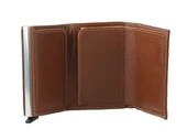 Bagacar Camel Unisex Hakiki Deri Mekanizmalı Otomatik Kızaklı Kartlık Cüzdan - 6