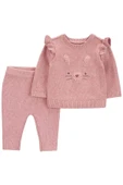 Carters Renkli Layette Kız Bebek Alt Üst Set 2'li Paket 1R557710R - 1