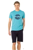 Pierre Cardin 6074 Erkek Kısa Kollu Şortlu Pijama Takım - 4