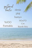 Serenity Büyük Boy Peştemal Havlu Deniz Plaj Banyo 90x170 cm %100 Pamuk - 5