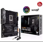 ASUS TUF Gaming Z790-PLUS WIFI Intel Z790 LGA1700 DDR5 7200 DP HDMI 3x M2 USB3.2 WiFi 6E + BT AURA RGB 2.5Gbit LAN ATX ASUS 5X Protection III, Armoury Crate, AI Suite 3 - 1