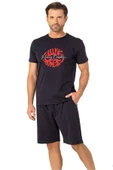 Pierre Cardin 6074 Erkek Kısa Kollu Şortlu Pijama Takım - 3