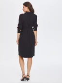 Faik Sönmez Minimalist Midi Gömlek Elbise - Günlük Şıklık - 3