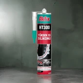 Akfix Yüksek Isı Silikonu 300 Derece HT300 Kırmızı 280ml - 3