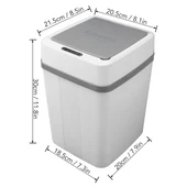 Greentech Sensörlü 12 Litre Çöp Kovası (Şarj Edilebilir Lityum Pilli) / GT-SC01 - 5
