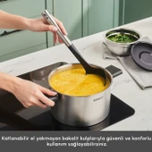 Karaca Aşiyan Katlanabilir Kulplu 10 Parça Çelik Tencere Seti thumbnail 5