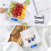 Metal Dijital Hassas Terazi LCD Ekran Pilli 0.01 gr Hassasiyet 500 gram Tartım Mutfak Tartısı Ölçüm - 4